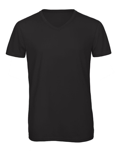 BetC-TM057-Mens V-Neck Triblend T-Shirt